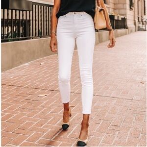Brand New NWT Everlane Classic White High Rise Skinny Ankle Jeans Size 30